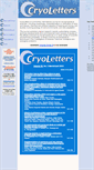 Mobile Screenshot of cryoletters.org